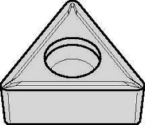 Kennametal® 5698120 Turning Insert, TCMT Insert, Material Grade: KCP25B, Triangle, Left Hand Cutting, Carbide Tipped, Manufacturer's Grade: K, P