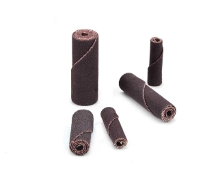 Cartridge Roll, 3/8 in Maximum Roll Dia, 1 in Overall Length, 1/8 in Pilot Hole Dia, 120 Grit, Aluminum Oxide Abrasive
