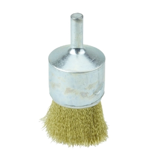 Weiler® Weiler® 10128 Wheel Brush, 1 in Brush Dia, 0.0005 in Filament/Wire Diameter, Crimped Filament/Wire Type