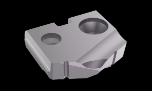 AME® 150A-0022 Spade Drill Insert, 11/16 in Dia, 1/8 in Thickness, Standard, TiAlN