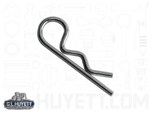 G.L.HUYETT™ Heritage™ BP-2103 Hitch Pin, 0.059 in Dia, 1-1/8 in Overall Length, Steel, Zinc Plated