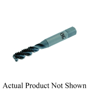 OSG 2986001 HY-PRO® SEVEN 298I Spiral Flute Tap, Right Hand Cutting, 3/8-16 Thread, 1.5P-2P Bottoming Chamfer, Right Hand Flute Direction, 3 Flutes, Steam Oxide, HSS