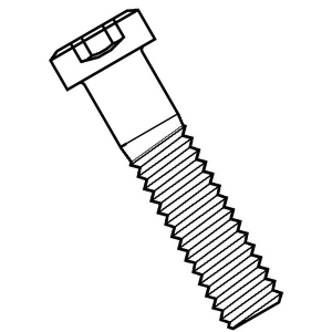 HOLO-KROME® 1008CSL Socket Cap Screw, SAE, #10-24 Diameter - Thread, 1/2 in Overall Length, Low Head, Domestic