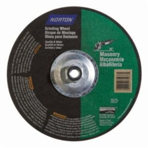 Norton Saint Gobain Norton® 07660775938 Grinding Wheel, 9 in Wheel Dia, 1/4 in Wheel Thickness, 24 Grit, Silicon Carbide Abrasive