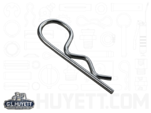 G.L.HUYETT™ Heritage™ BP-2102 Hitch Pin, 0.042 in Dia, 15/16 in Overall Length, Steel, Zinc Plated