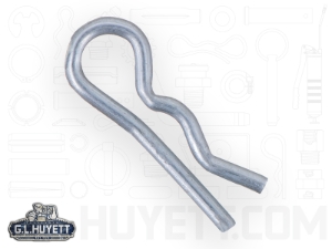 G.L.HUYETT™ Heritage™ BP-226 Hitch Pin, 0.032 in Dia, 7/16 in Overall Length, Steel, Zinc Plated