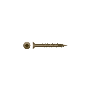 Intercorp XT922W Wood Screw, Imperial, #9, 2-1/2 in Overall Length, Flat Head, Star Drive, WAR Coated