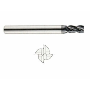YG-1 EMC76010 Corner Radius End Mill, 5/32 in Cutter Dia, 0.015 in Corner Radius, 4 Flutes, 3/16 in Shank Dia, 2 in Overall Length