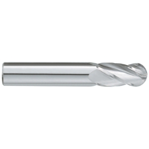 GARR 18370 Ball End Mill, 1 in Cutter Dia, 1-1/2 in Length of Cut, 4 Flutes, 1 in Shank Dia, 4 in Overall Length, Uncoated