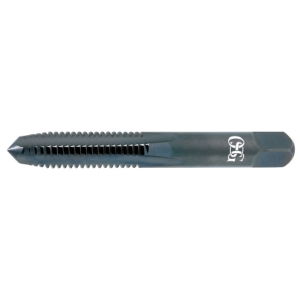 OSG 1121401 101 General Purpose Straight Flute Hand Tap, Right Hand Cutting, 3/8-16 Thread, H3 Thread Limit, 1.5P-2P Bottoming Chamfer, 4 Flutes, Steam Oxide, HSS