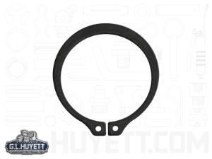 G.L.HUYETT SH-025 Retaining Ring, Imperial, External, Type SH, Snap, 1/4 in Shaft Diameter, Carbon Spring Steel, Phosphate Finish