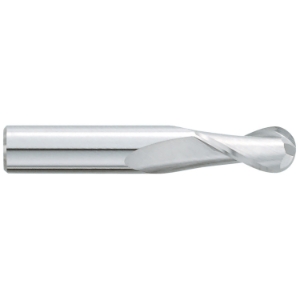 GARR 16600 Ball End Mill, 0.015 in Cutter Dia, 2 Flutes