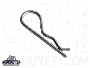 G.L.HUYETT™ Heritage™ BP-0103 Hitch Pin, 0.177 in Dia, 3-1/4 in Overall Length, Zinc Plated