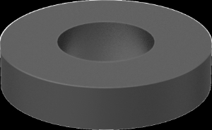 Sealing Washer, 5/8 in Nominal, EPDM Rubber, 0.615 in Inside Dia, 1.312 in Outside Dia, 0.093 in Thickness, -20 to 212 deg F, 65A Durometer, Black, 65 A Hardness