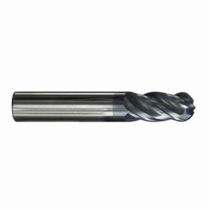 KYOCERA SGS® SGS36346 Ball End Mill, 3/8 in Cutter Dia, 7/8 in Length of Cut, 4 Flutes, 3/8 in Shank Dia, 2-1/2 in Overall Length, TA Coated