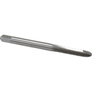 Greenfield Industries Cleveland® C57105 Spiral Flute Machine Tap, Right Hand Cutting Direction, 10-32 Thread, Bottoming Chamfer, 2 Flutes, Bright, High Speed Steel, Aluminum, Steel Material Application