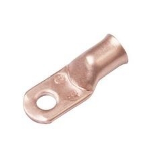 Terminal Lug, 1 AWG Conductor, 1/4 in Stud, Standard, Copper Contact, Straight Tongue