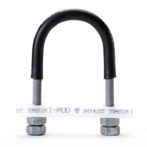 Deepwater Corrosion Services I-ROD® NUB0009 U-Bolt, 2 in Pipe, Galvanized, Polyshrink