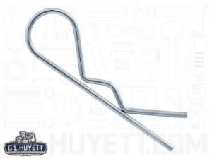 G.L.HUYETT™ Heritage™ BP-224 Hitch Pin, 0.047 in Dia, 1-9/16 in Overall Length, Steel, Zinc Plated