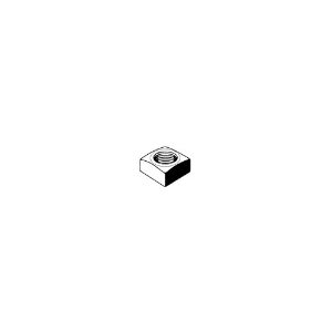 Square Nut, Imperial, 3/4 in-10 Diameter - Thread Size, Zinc Plated