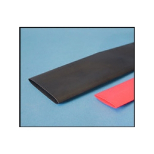Heat Shrink, 1/4 in Inner Dia Expanded, 4 ft Length, Polyolefin, Red, 2:1 Shrink, 257-392 deg F, 212 deg F Shrink