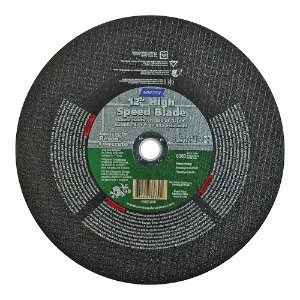 Norton Saint Gobain Norton® 66252837839 Cut-Off Wheel, 12 in Wheel Dia, 1/8 in Wheel Thickness, 1 in Center Hole, 24 Grit, Silicon Carbide Abrasive