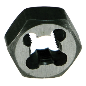 Drillco 336E120C 3360E Hex Rethreading Die, M12x1.75 Thread, Carbon Steel