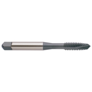 YG-1 IB244 IB Series Single End Spiral Point Tap, Right Hand Cutting, M4x0.7 Thread, D4 Thread Limit, Plug Chamfer, 3 Flutes, Steam Oxide, HSS-E-V3