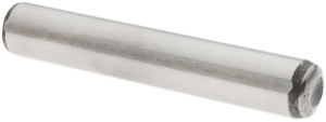 536014 Dowel Pin, M3 Dia, 20 mm L, Steel, Plain Finish