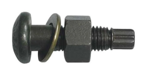 Tension Control Bolt, Imperial, 3/4 in Thread, 1-3/4 in Length Under Head, Plain