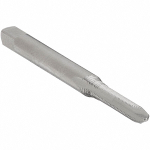 Greenfield Industries Cleveland® C57041 Spiral Point Tap, Right Hand Cutting, #3-56, H2 Thread Limit, Plug Chamfer, 2 Flutes, Bright, High Speed Steel