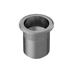 Rivet Nut, Heavy Duty, Zinc Yellow-Chromate-Plated Steel, 3/8-16 in, 0.69 in Length