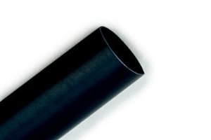 Heat Shrink, 1/2 in Inner Dia Expanded, 4 ft Length, Black, Dual Wall, 3:1 Shrink