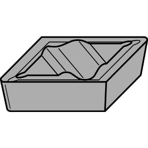Kennametal® 1849846 Turning Insert, NPGR Insert, Material Grade: C3/C7, #51 Insert, Parallelogram Shape, Positive Rake, Left Hand Cutting, Carbide, Manufacturer's Grade: KT315