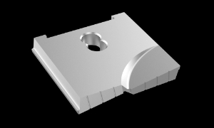 AME® 10454-0216 Spade Drill Insert, 2-1/2 in Dia, 7/16 in Thickness, Flat Bottom, Material Grade: CPM-M4, Uncoated