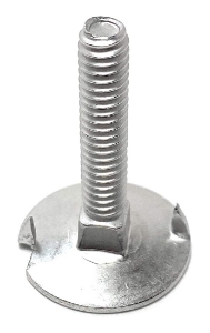 Elevator Bolt, Metric, 5/16-18 in, 2-1/2 in Length Under Head, 18-8 Stainless Steel, Flanged