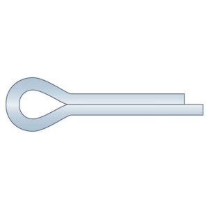 G.L.HUYETT™ CP-109-2000 Cotter Pin, Cotter Pin, 0.109 in Dia, Carbon Steel, Zinc Clear, 2 in Effective