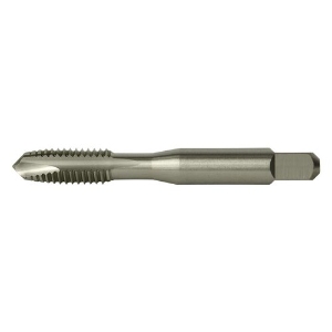 Greenfield Industries Cleveland® C57072 Spiral Point Tap, Right Hand Cutting, #6-32, H3, Plug Chamfer, 2 Flutes, Bright, High Speed Steel