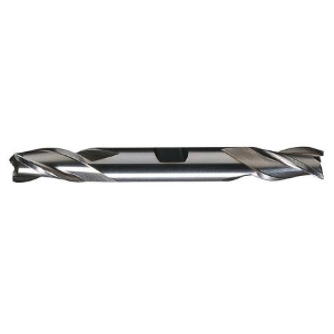 Greenfield Industries C39579 Square End Mill, 1/4 in Cutter Dia, 5/8 in Length of Cut, 3 Flutes, 3/8 in Shank Dia, 3-3/8 in Overall Length, Bright