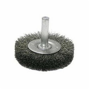 Weiler® 17954 Wire Wheel Brush, 2 in Brush Dia, 3/8 in Face Width, 0.006 in Filament/Wire Diameter