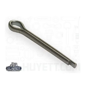 G.L.HUYETT™ CP-140-1000 Cotter Pin, 9/64 in Dia, 1 in Overall Length, Steel, Clear Zinc Plated