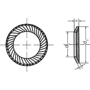 WSH3MECLZ Safety Washer, M3 Inside Dia