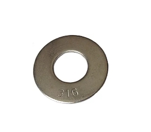 Star Stainless Steel Flat Washer, #8 Nominal, Stainless Steel