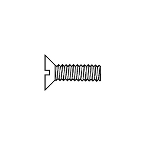 Atlas Screw & Specialty MSF037C062Z Machine Screw, Imperial, 3/8 in-16 Diameter - Thread Size, 5/8 in Overall Length, Flat Head, Zinc Plated, Slotted Drive