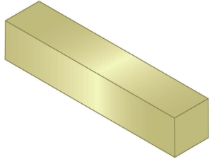 G.L.HUYETT™ Heritage™ 311010-1000 Key Stock, 1 m Length, M10 Width, M10 Height, Steel