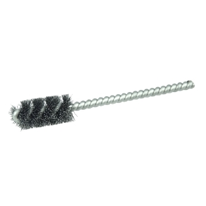 Weiler® 21074 Power Tube Brush, 1/2 in Brush Dia, 1 in Brush Length, 3.5 in Overall Length, 0.005 in Filament/Wire Diameter, Steel Fill