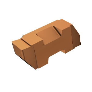 Sandvik Coromant 5753757 Grooving Insert, TLGP Insert, 3 Insert, Right Hand Cutting Direction, 0.097 in Cutting Width, Manufacturer's Grade: 1125, PVD-TiCrAlN/TiAlN Coated, Material Grade: K, M, P, S