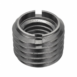 EZ-Lok 32910 Self Locking Insert, 5/8-11 Internal Thread, 7/8-9 External Thread, 11/16 in Overall Length, Carbon Steel