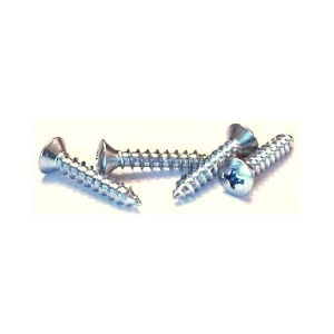 696304 Self-Tapping Screw, Imperial, #6-18 Diameter - Thread Size, 5/8 in L, Oval Head, Phillips Drive, 18-8 Stainless Steel, Zinc Plated Finish