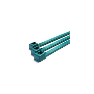 Cable Tie, 4.1 in Length, 0.096 in Width, 0.035 in Thickness, Teal